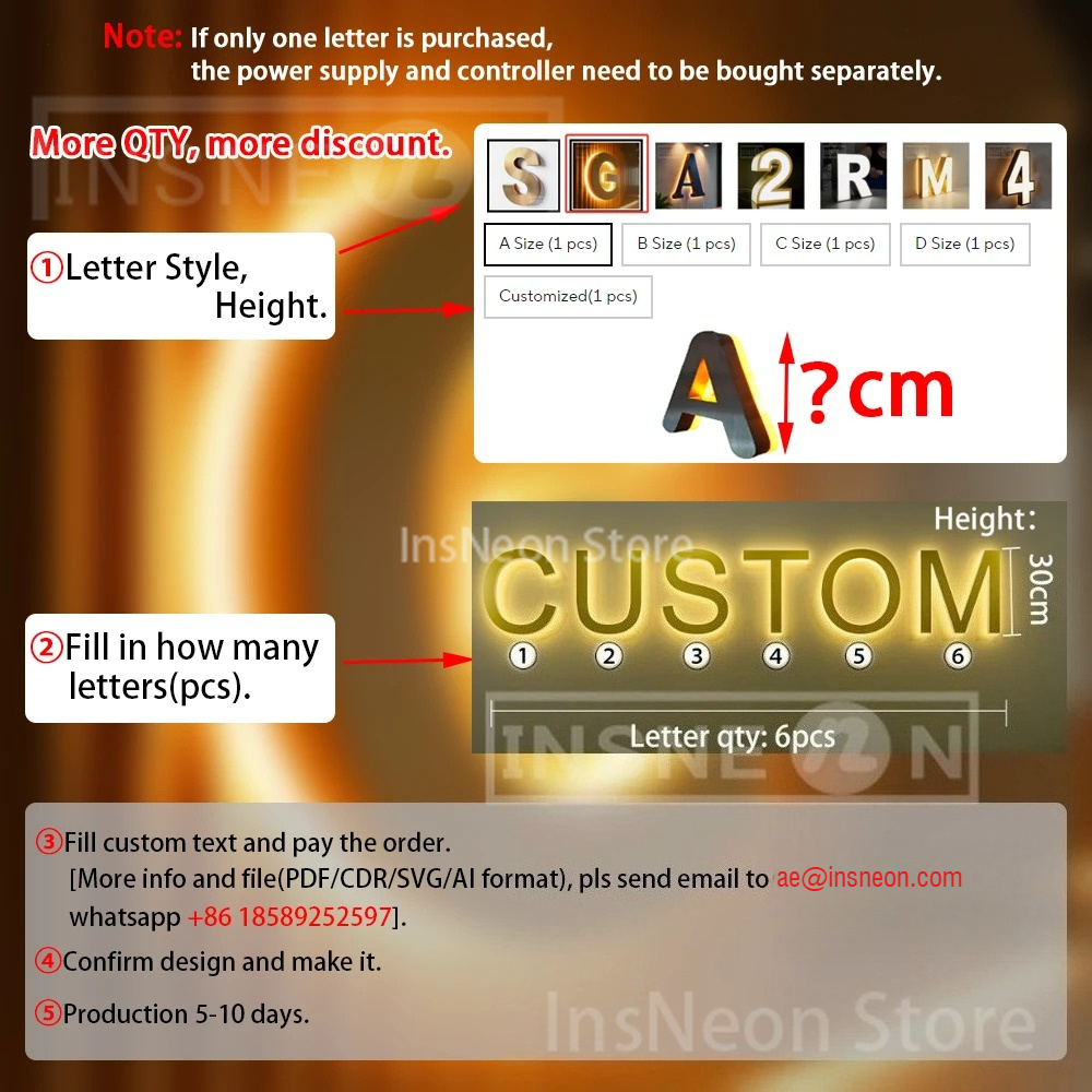 Özel 3D LED Işıklı Tabela, Kiş - Baby Products Logo incelemesi ve fiyatı